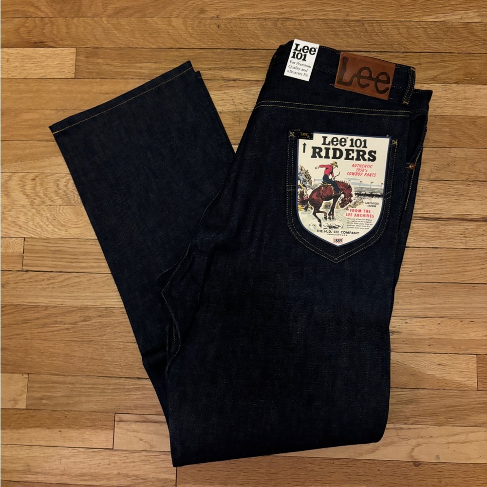 NWT Men’s Lee 101 Riders from the Archives in Dry (6MJ1013), Size 36x34
